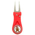 Giggle Golf Bling Gingerbread Man Ball Marker On A Plastic, Red, Divot Repair Tool