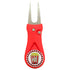 Giggle Golf Bling Popcorn Golf Ball Marker On A Plastic, Red, Divot Repair Tool