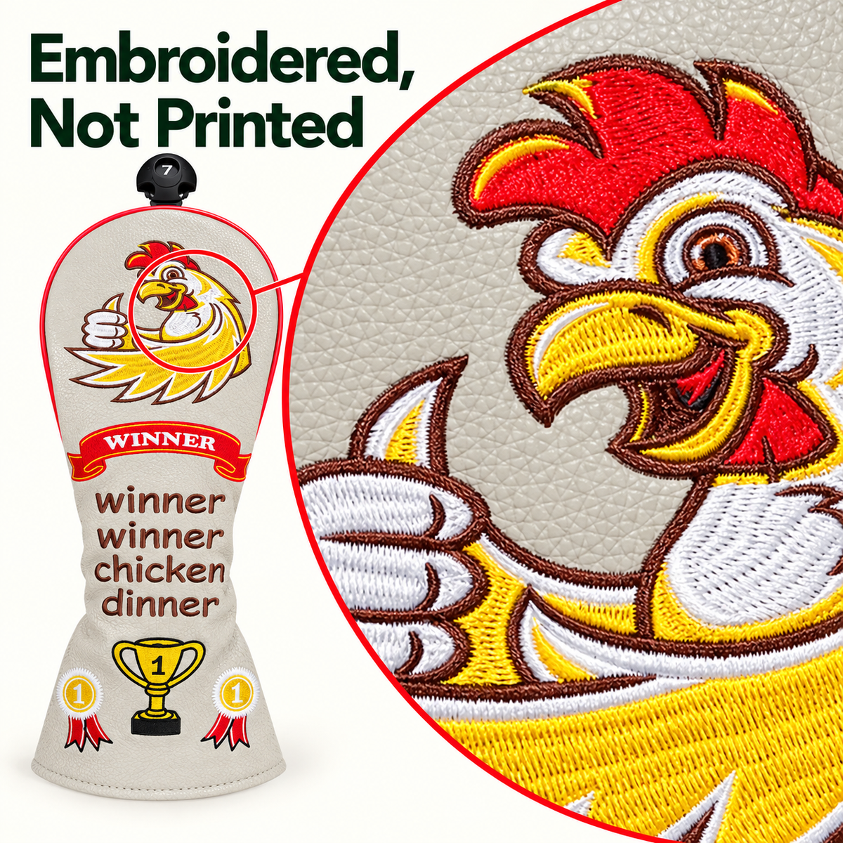 Winner Winner Chicken Dinner Fairway Wood Cover