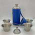 Giggle Golf 8 oz Royal Blue Flask With 4 Shot Glasses And 1 Funnel