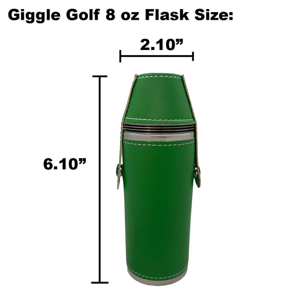Size Chart For Giggle Golf 8 oz Green Flask