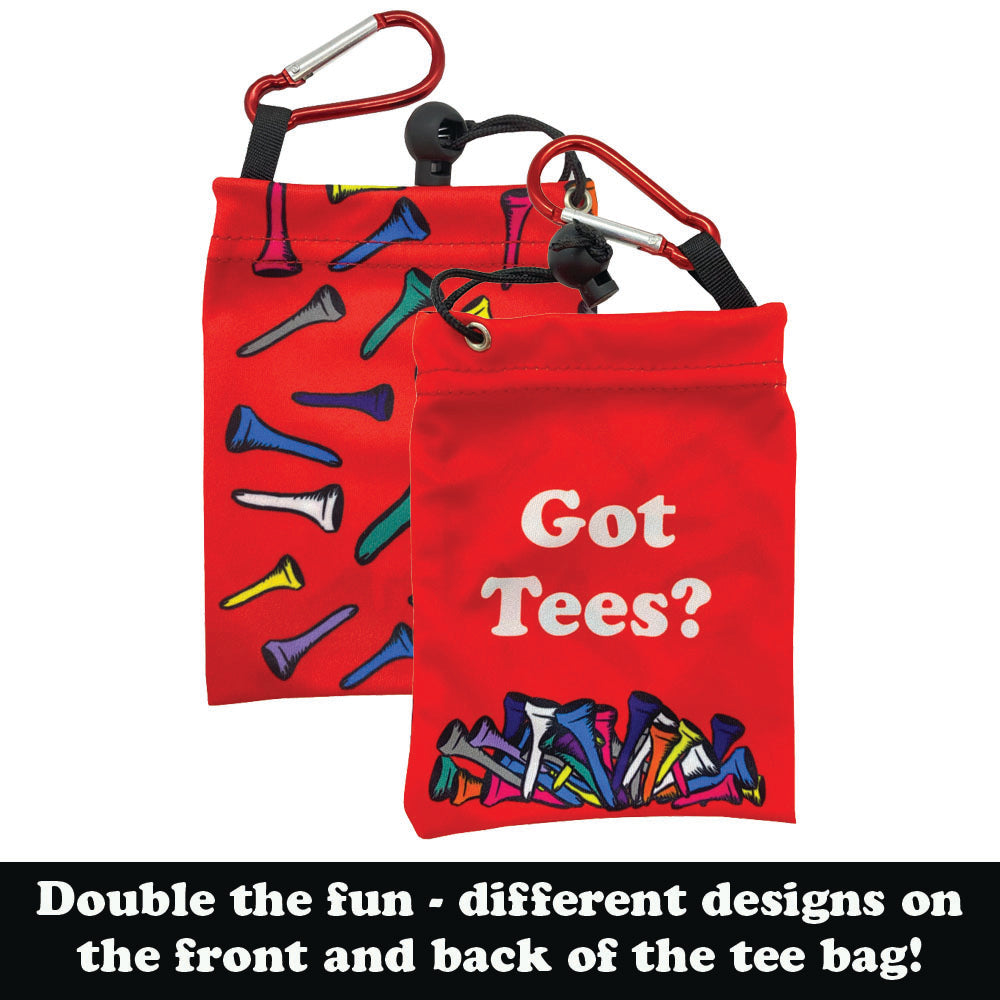 got tees clip on tee bag with different design on front and back