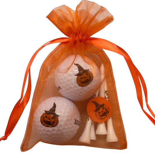 Pumpkin Golf Ball & Tee Pack