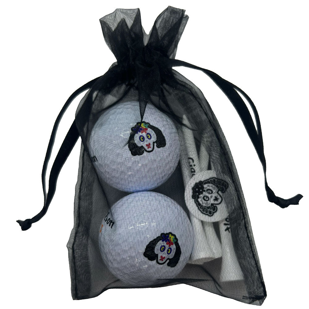 Sugar Skull Golf Ball & Tee Pack