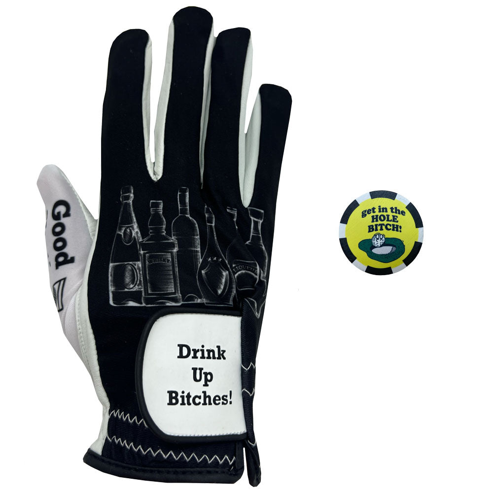 Men's Golf Glove Drink Up Bitches