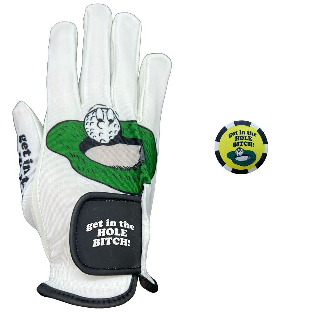 Men's Golf Glove Get In The Hole Bitch