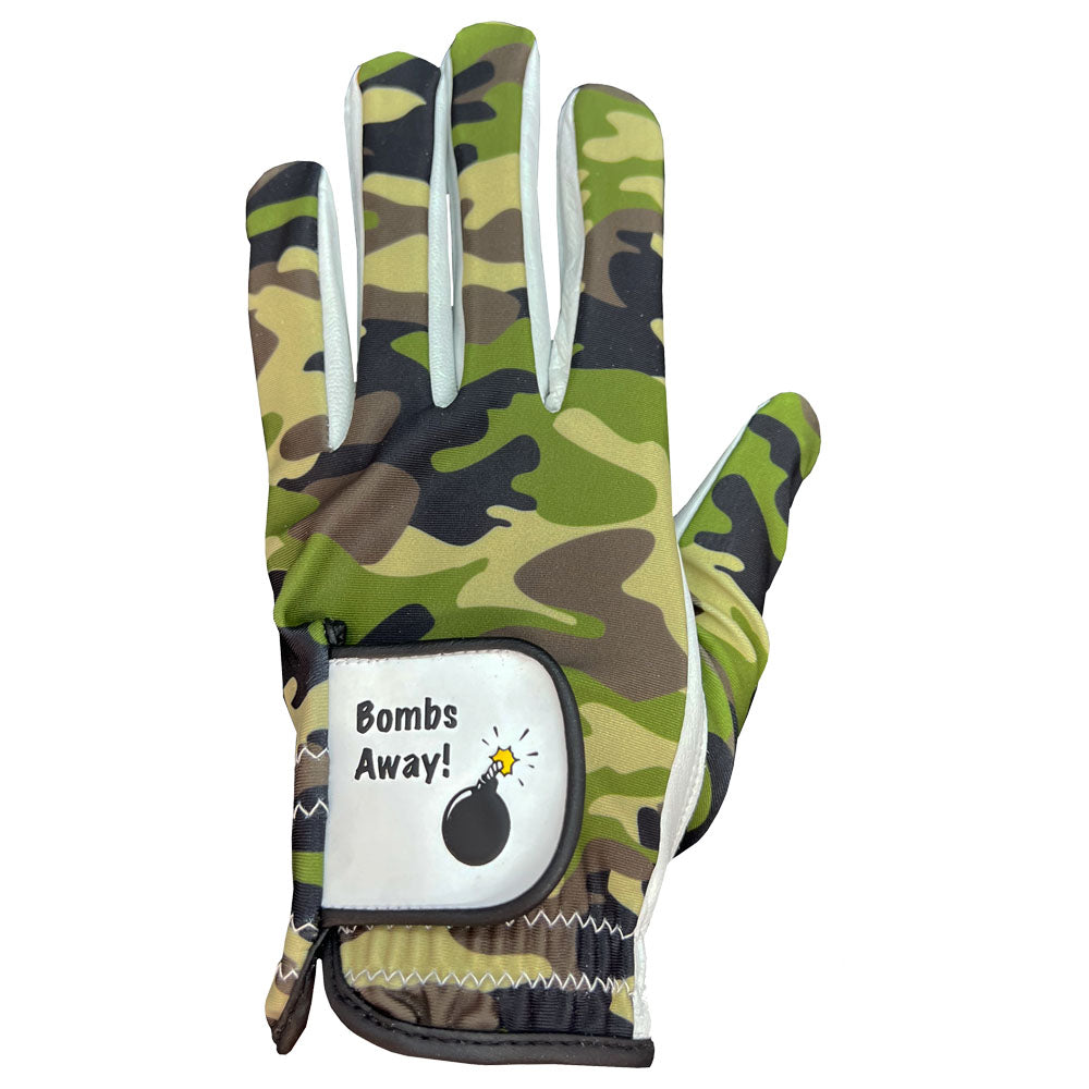 Giggle Golf Men's Camo Leather Golf Glove