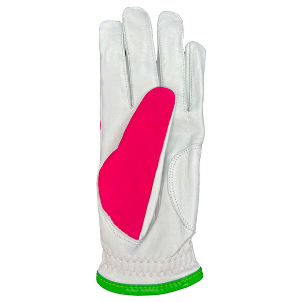 Giggle Golf Succulent Women's Golf Glove, Pink Thumb