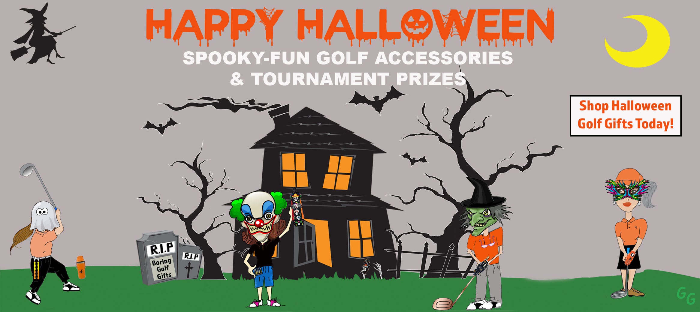 Halloween golf accessories – fun tournament gifts – Giggle Golf