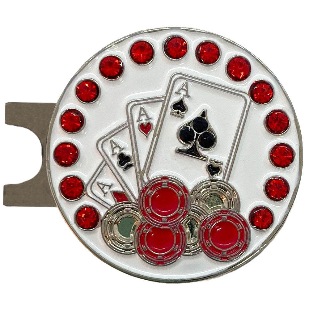 Bling 4 Aces Golf Ball Marker