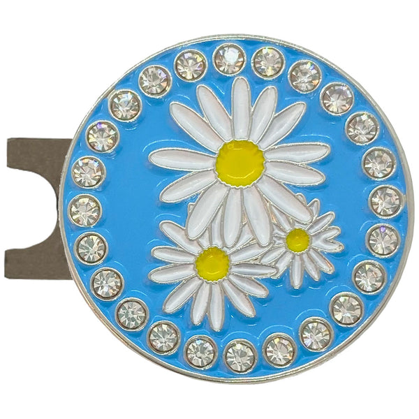 Giggle Golf Bling Daisies Ball Marker With Magnetic Hat Clip