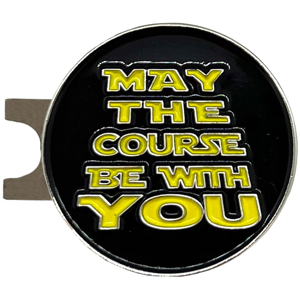 Giggle Golf May The Course Be With You Metal Ball Marker With Magnetic Hat Clip