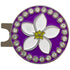 Giggle Golf Bling Plumeria Ball Marker With Magnetic Hat Clip