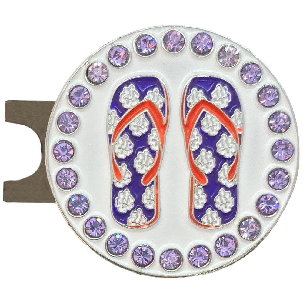 Bling Flip Flops (Purple) Golf Ball Marker