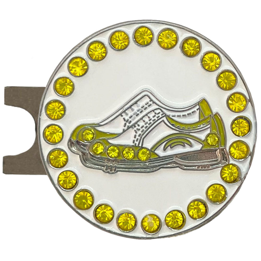 Bling Golf Shoes (Yellow) Golf Ball Marker