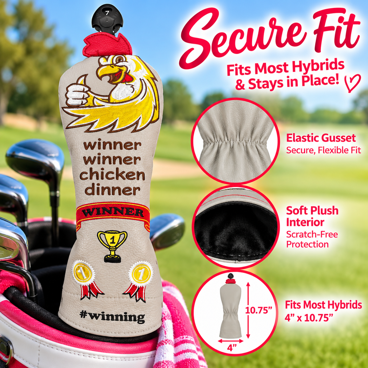 Winner Winner Chicken Dinner (With A Leather Comb) Hybrid Cover