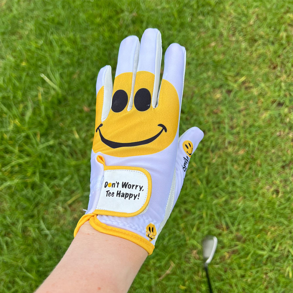 Women's Golf Glove Happy Face