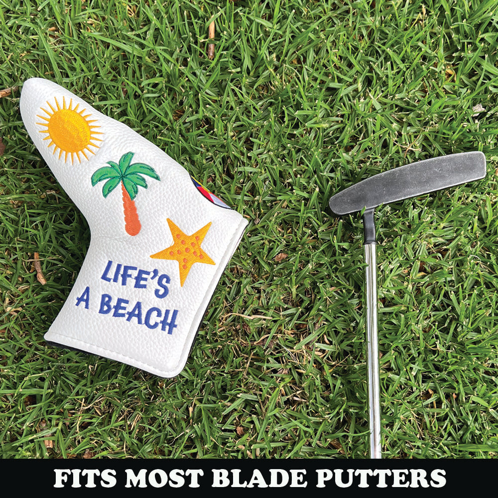 Life's A Beach Blade Putter Cover