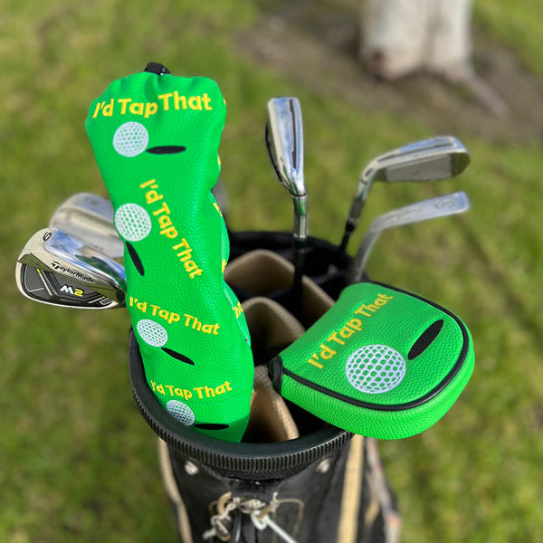 Giggle Golf I'd Tap That Utility Cover & Mallet Putter Cover