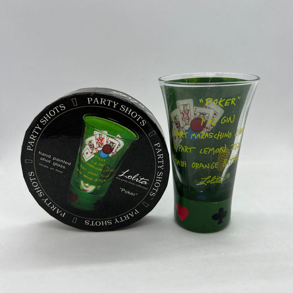 Lolita Poker Hand Painted Party Shots Glass