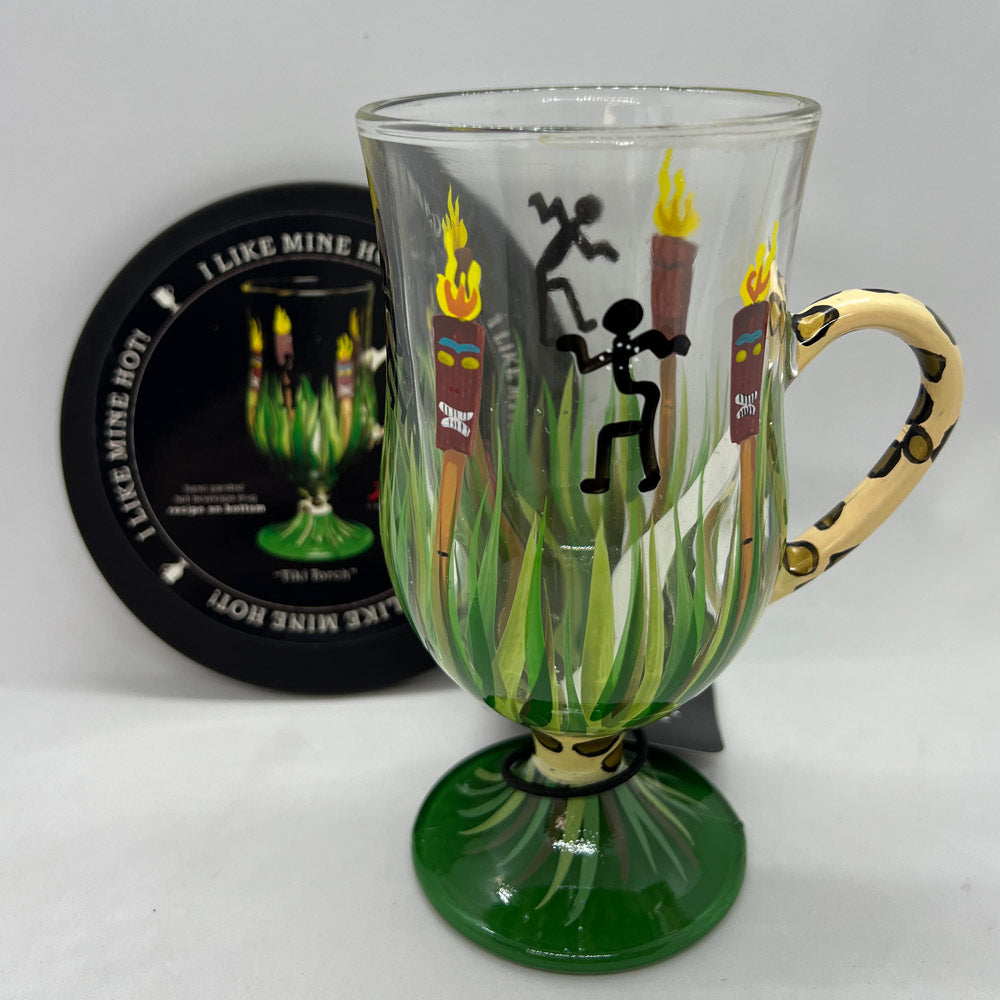 Lolita Tiki Torch Hand Painted Hot Beverage Mug