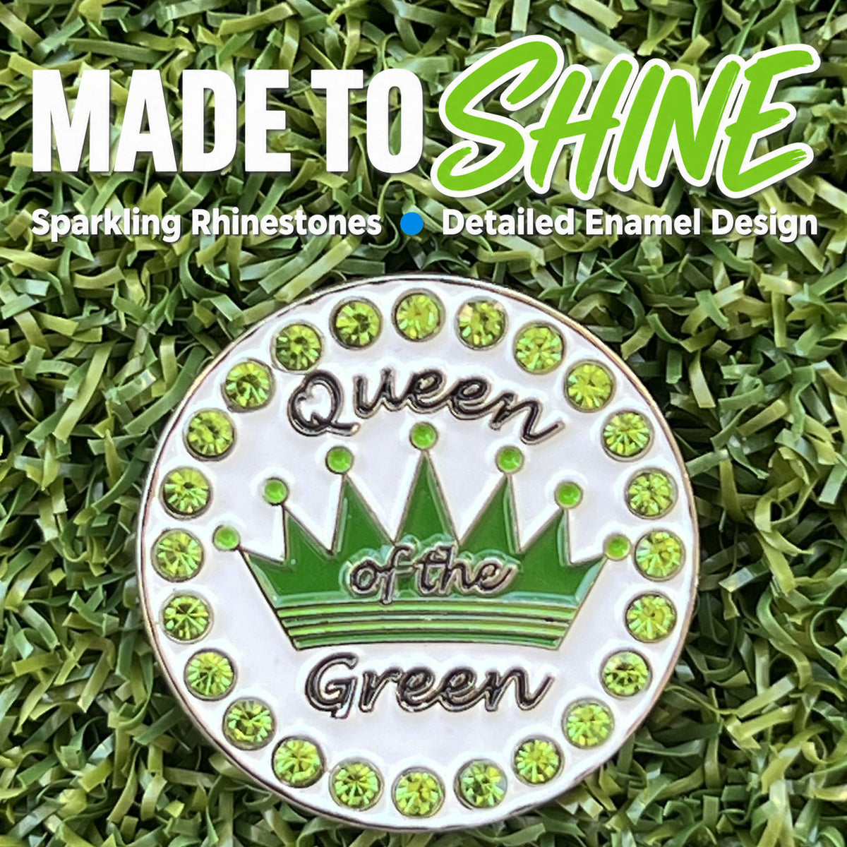 Bling Queen Of The Green (Green Crown) Golf Ball Marker