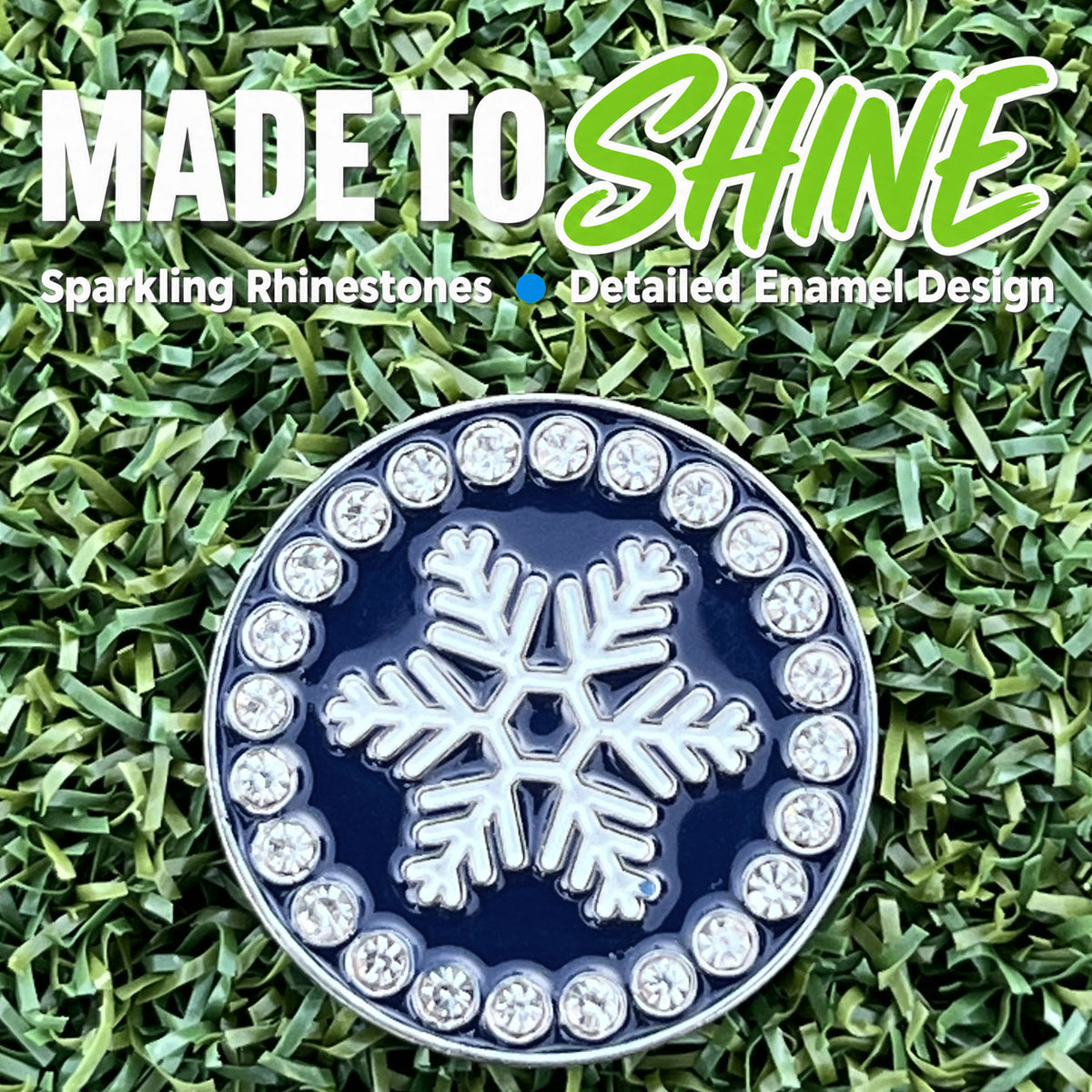 Bling Snowflake Golf Ball Marker