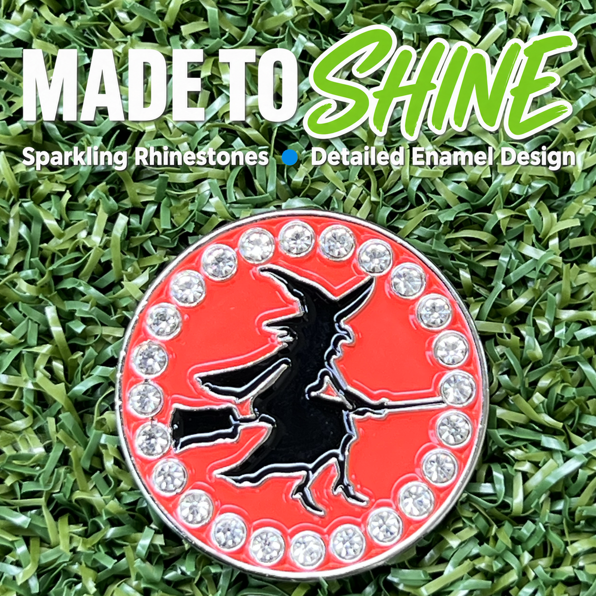 Bling Witch Golf Ball Marker