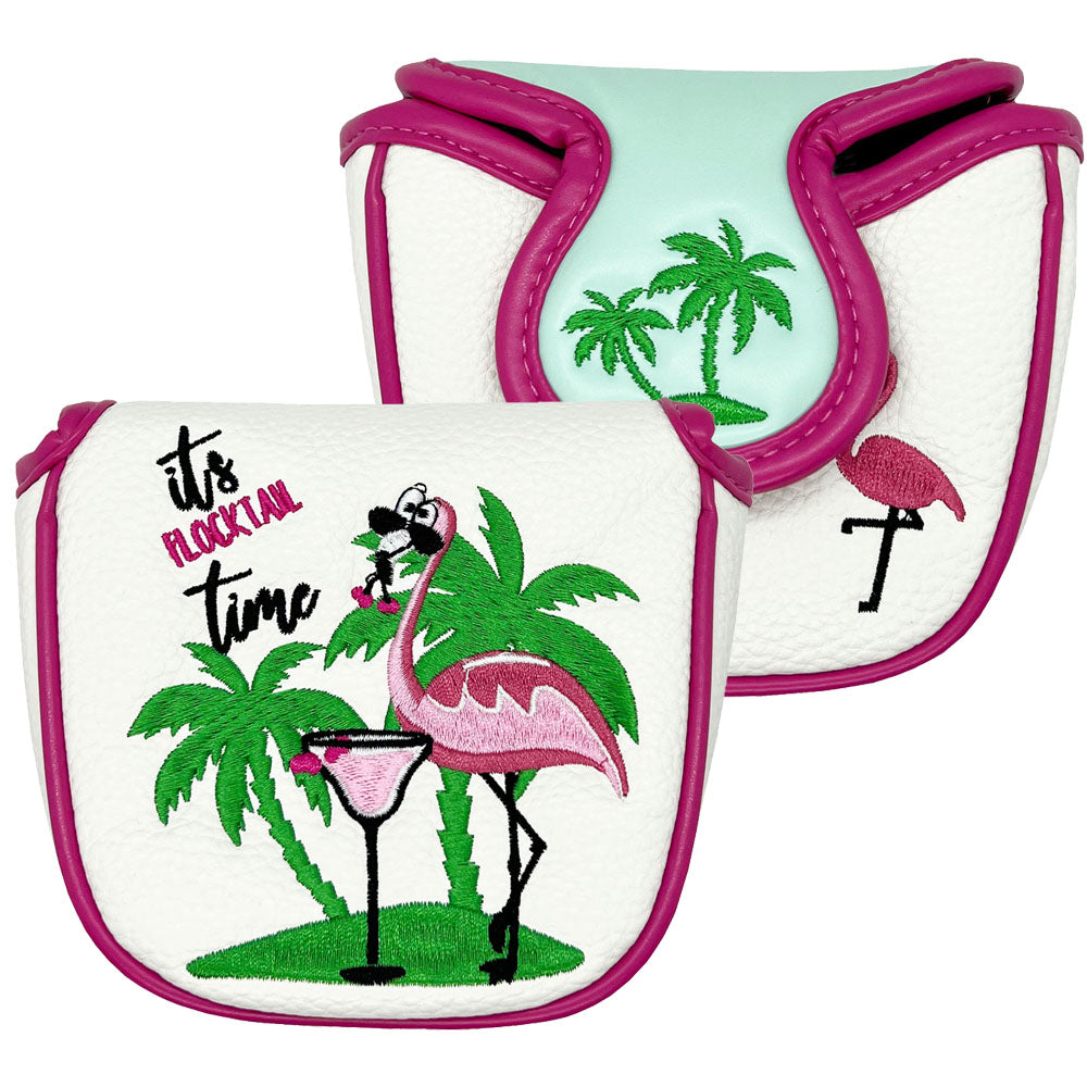 Flamingo White Mallet Putter Cover