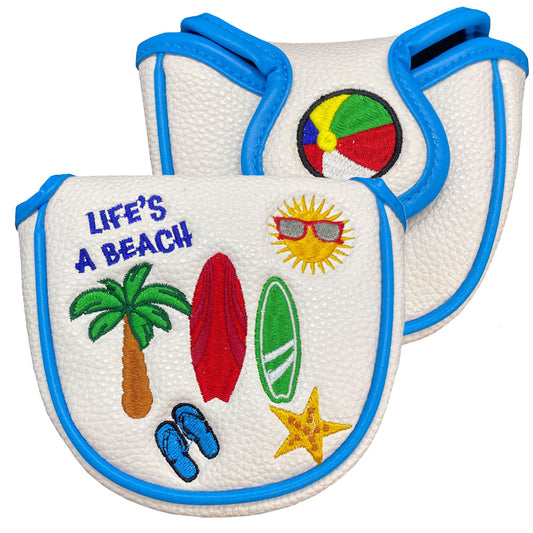 Life's A Beach Mallet Putter Cover