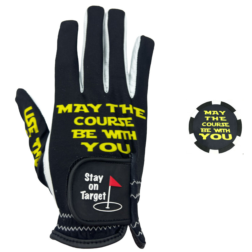 Men's Golf Glove May The Course Be With You