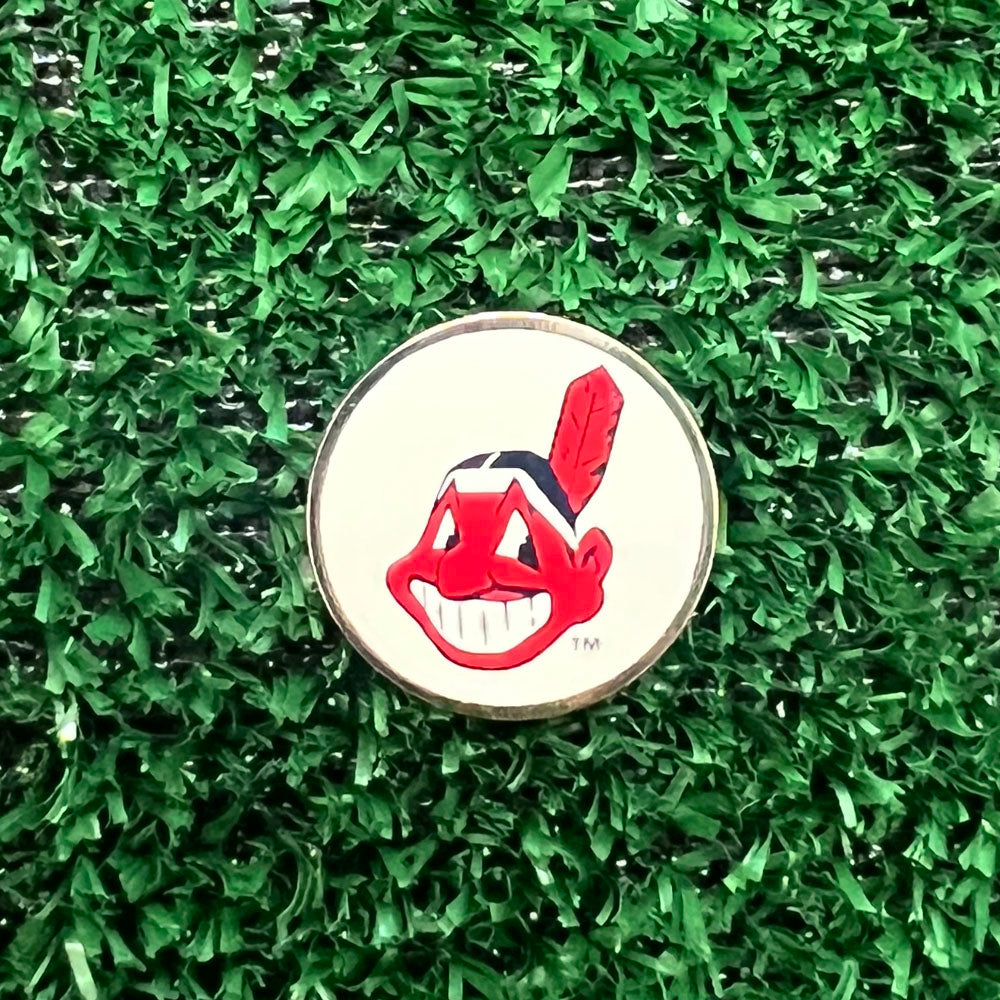 Cleveland Indians Single Sided Ball Marker Only