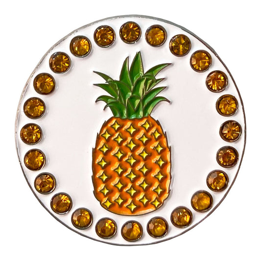 Bling Pineapple Golf Ball Marker