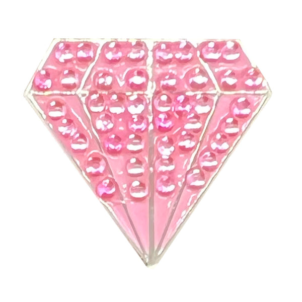 Giggle Golf Bling Pink Diamond Ball Marker Only (No Hat Clip)
