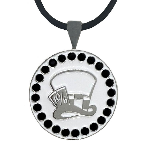 Giggle Golf Bling Mad Hatter Golf Ball Marker With Magnetic Necklace