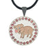 Giggle Golf Bling Pig Golf Ball Marker With Magnetic Necklace