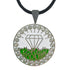Giggle Golf Bling White Diamond In The Rough Ball Marker With A Magnetic Neckalce