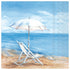 Blue Horizon (Beach Scene) Cocktail Napkin