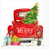 Merry Christmas Red Pick-up Truck Cocktail Napkins