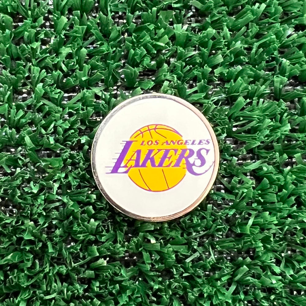 Los Angeles Lakers single-sided golf ball marker