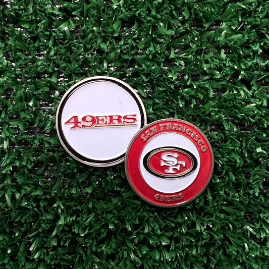 San Francisco 49ers Double Sided Ball Marker Only