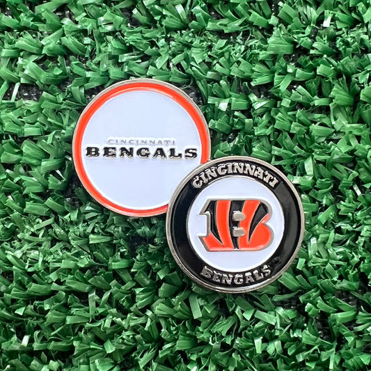Cincinnati Bengals Double Sided Ball Marker Only
