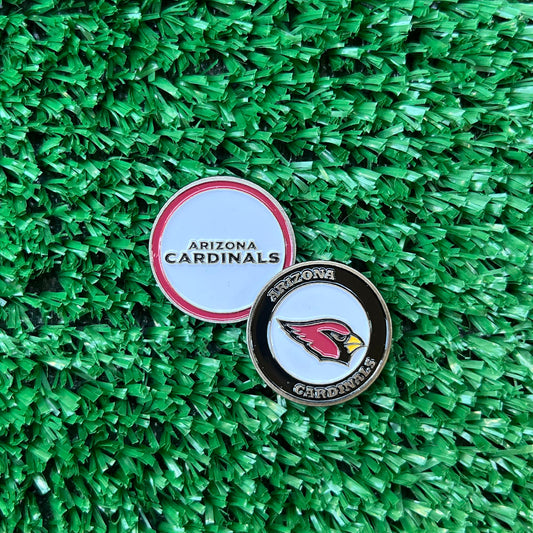 Arizona Cardinals double-sided ball marker — fun golf accessory