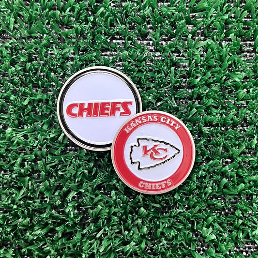 Kansas City Chiefs Double Sided Ball Marker Only