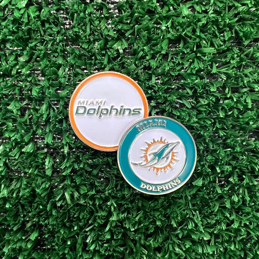 Miami Dolphins Double Sided Ball Marker Only