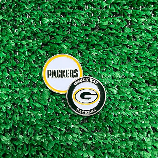 Green Bay Packers Double Sided Ball Marker Only