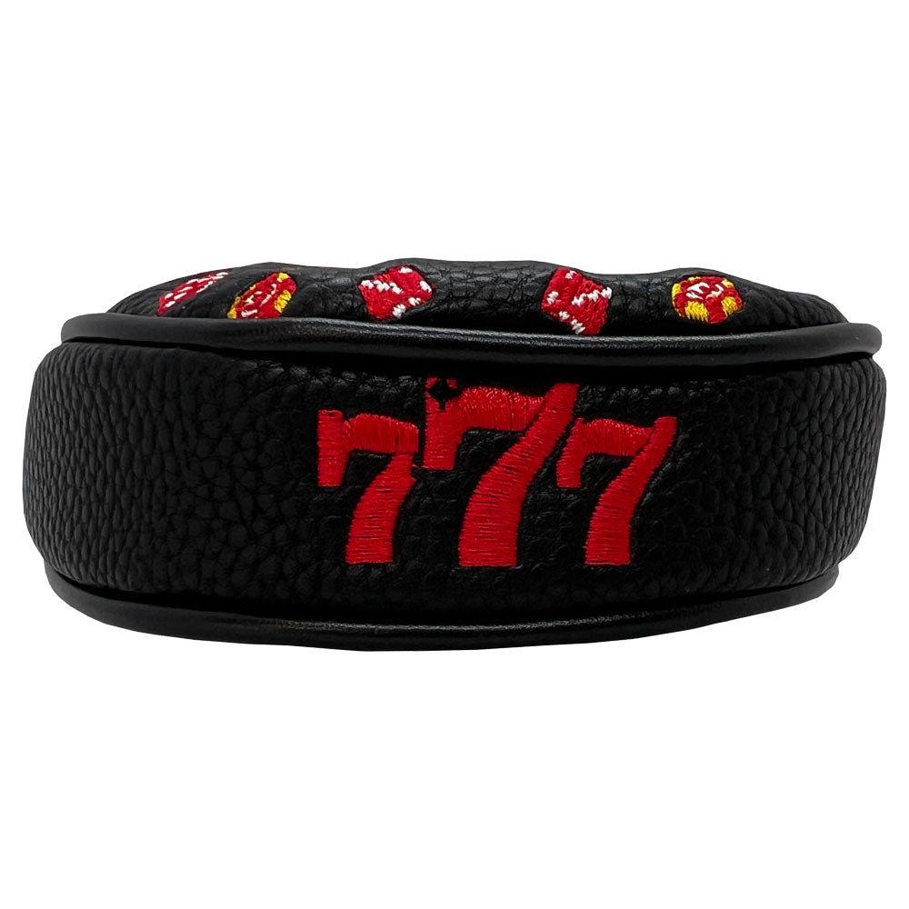 Las Vegas Themed Black Mallet Putter Cover With Closure