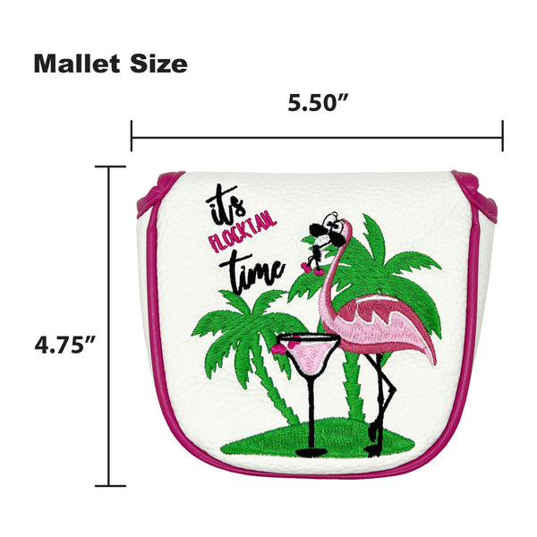 Giggle Golf Flamingo Mallet Putter Cover Size