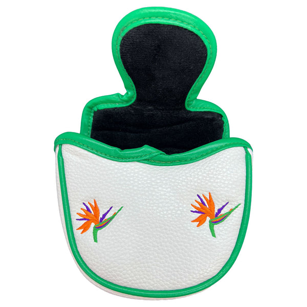Giggle Golf Tropical Mallet Putter Cover, Back Open
