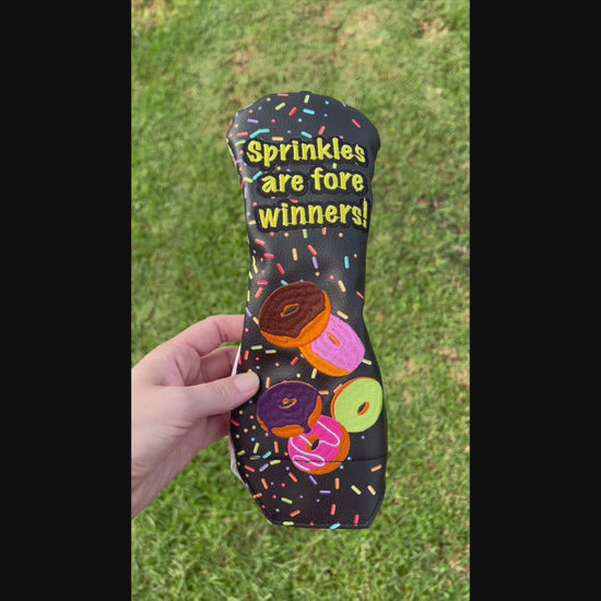 Front & Back Of Sprinkles Are Fore Winners Golf Utility Cover